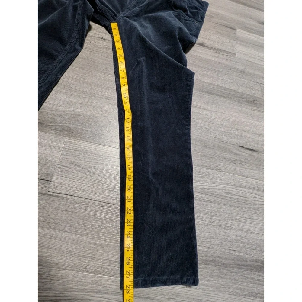 VTG Polo‎ Ralph Lauren Men's Dark Navy Blue Corduroy Stretch Pants Size 33x32
